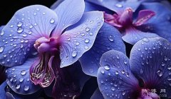 蓝兰的花语和寓意：清纯的爱/敦珍贵独特的寓意