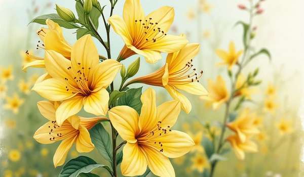黄百合花的花语和寓意，探索黄百合花的秘密花语深情寓意