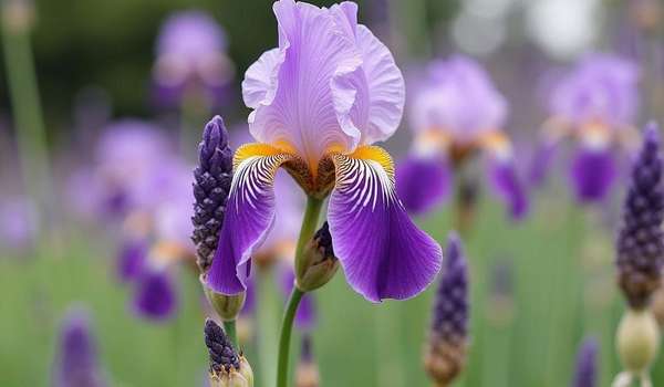 鸢尾花的花语和寓意是什么、独家揭秘鸢尾花的浪漫花语与智慧寓意