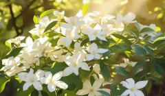 茉莉花的花语和寓意：代表永远不变的爱/象征"干净""交情"和"好人品"